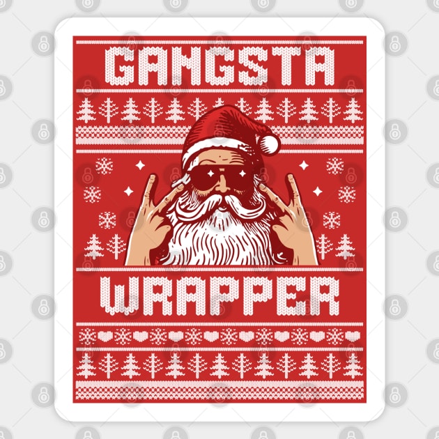Ugly christmas sweater gangsta wrapper discount